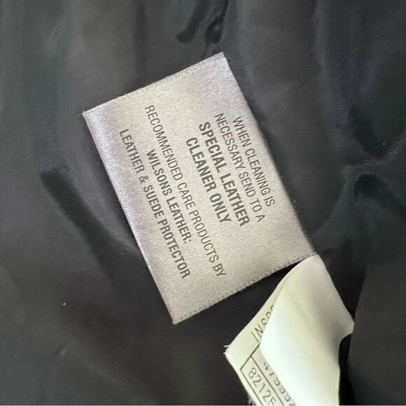 Wilsons Leather Jacket Men XL zip up Black Coat Genuine 90s Y2K - Picture 8 of 11